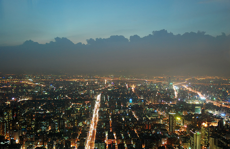 Lichterglitzern in Taipei